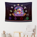 Pounchi Horror Game Tapestry (28x40 Inch with Hooks Kit) Cartoon Video Game Backdrop Wall Hanging Tapestry for Bedroom Living Ro