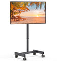 Perlegear Mobile TV Cart, Rolling TV Stand for 13-50 inch TVs with 30 Tilt Universal TV Cart for LED/LCD/OLED TV Height Adjustab