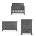 Child Craft Denman Crib, Dresser and Chest Nursery Set, 3-Piece, Includes 4-in-1 Convertible Crib, Dresser and Chest, Grows with