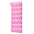 SAVERHO 35 Pockets Over the Door Shoe Organizer, Hanging Shoe Organizer for Door with 35 Mesh Pockets Large Capacity Shoe Hangin