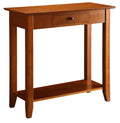 Convenience Concepts American Heritage 1-Drawer Hall Table with Shelf, Cherry