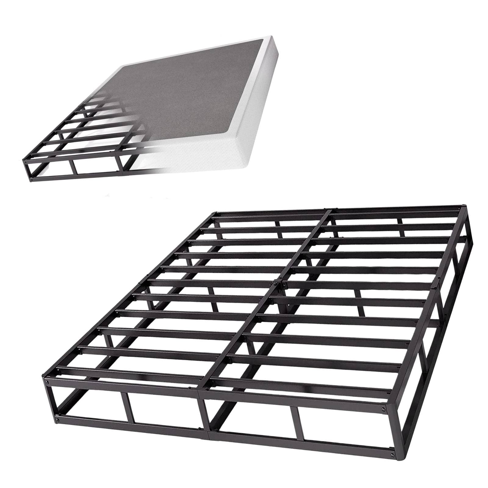 Aardhen 9 Inch High Profile King Box Spring Strong Metal Frame Mattress Foundation, Quiet Noise-Free,Easy Assembly, 3000lbs Max 