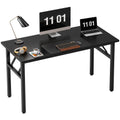 Need Computer Desk Office Desk 47 inches Folding Table with BIFMA Certification Computer Table Workstation No Install Needed, Bl