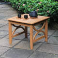 Cambridge Casual Superior Indonesian Chester Patio Side Table, Natural Teak