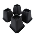 Simplify Bed Riser - Bed Lifters - Furniture Risers for Bed, Chairs, Tables - Black - Pack of 4-6 Inch Long