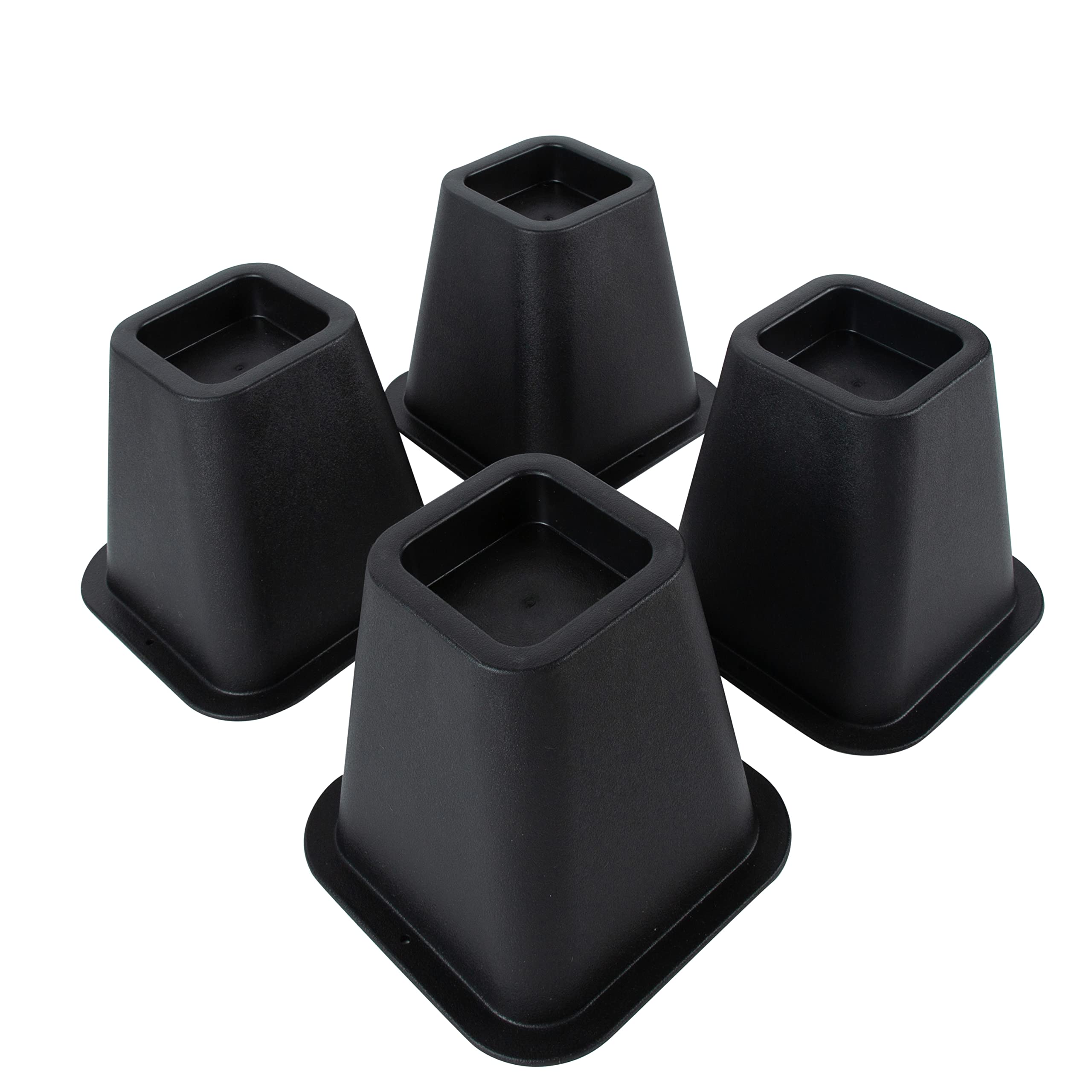 Simplify Bed Riser - Bed Lifters - Furniture Risers for Bed, Chairs, Tables - Black - Pack of 4-6 Inch Long