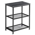 VECELO Tall End Side Tables, 30 Height Nightstand with 3-Tier Storage Shelf for Bedroom Living Room, Easy Assembly,Industrial St