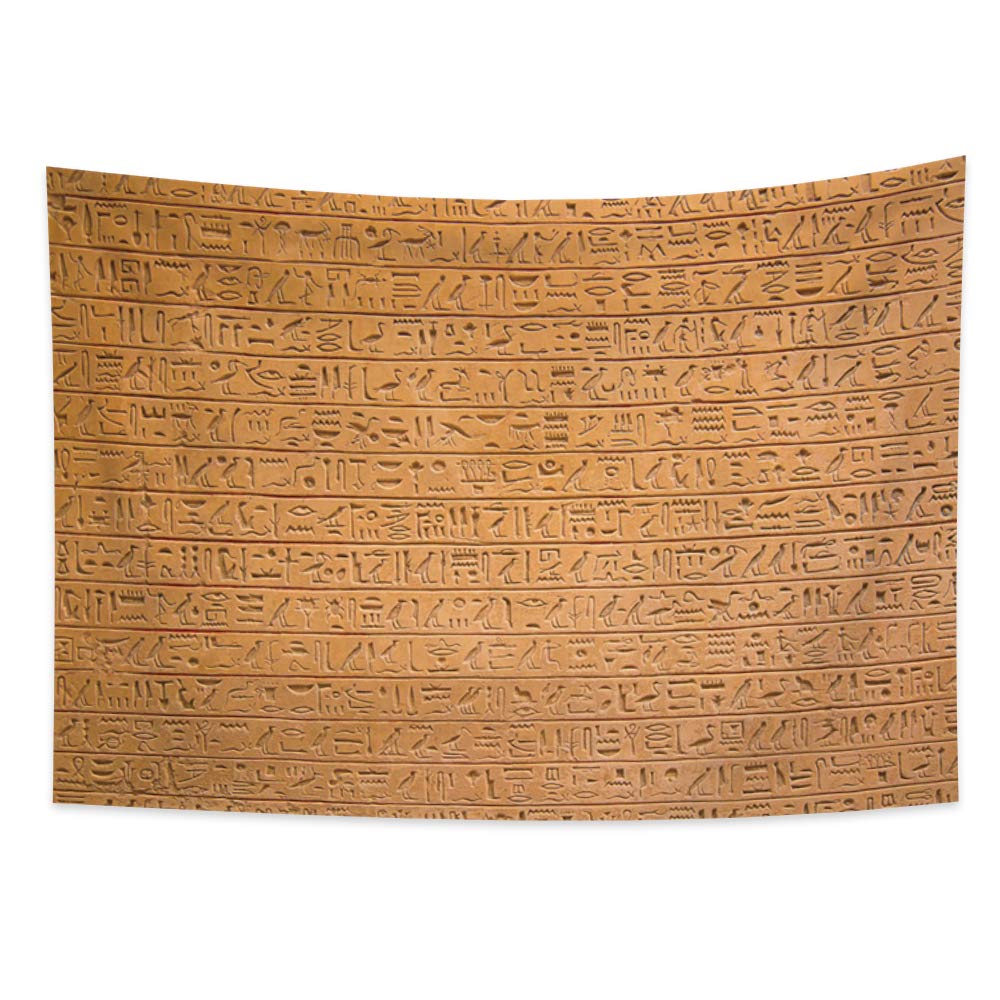 Haoyiyi Egyptian Tapestry Wall Hanging Ancient Egypt Mythology Psychedelic Tapestry Pharaohs Hieroglyphic Carvings Tapestries fo