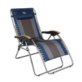 TIMBER RIDGE Outdoor Reclining Patio Padded with Adjustable Headrest and Cup Holder Foldable Zero Gravity Lawn Chair XL for Adul