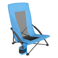 SONGMICS Camping Chair, Portable Outdoor Beach Chair, with High Backrest, Cup Holder, Lightweight, Heavy-Duty, Max. Load 330 lb,