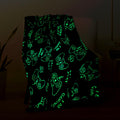 Wesan Gaming Gamer Glow in The Dark Blanket Boys Teens Gifts for Birthday Christmas Easter Video Game Gamepad Presents Fun Fluff