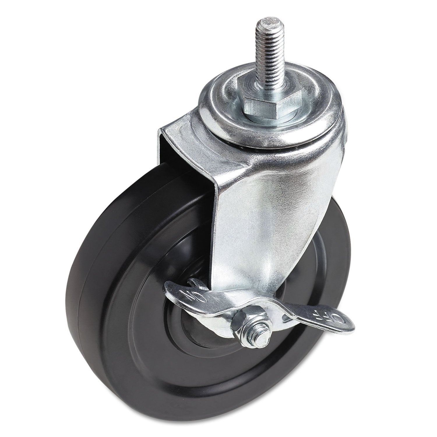 Alera SW790004 Optional Casters for Wire Shelving, 125 Lbs./caster, Black, 4/set