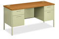 HON HONP3231CL Kneespace Credenza, 60 x 24 x 29-1/2, Harvest/Putty