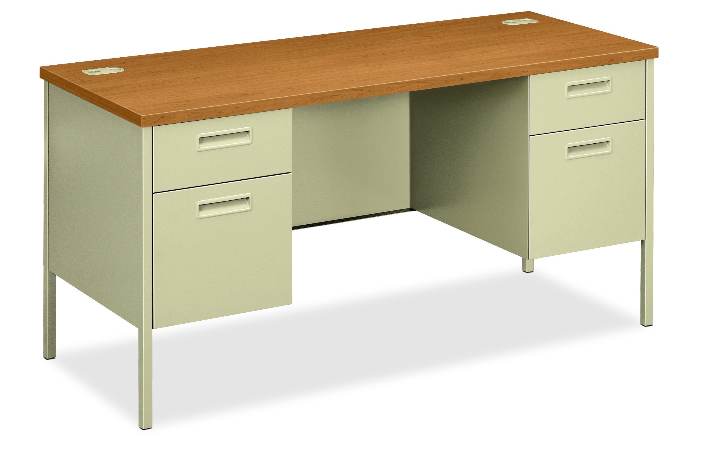 HON HONP3231CL Kneespace Credenza, 60 x 24 x 29-1/2, Harvest/Putty