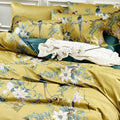 Floral Duvet Cover Set Full Size Bird Flower Pattern Duvet Cover Cotton Floral Bedding Comforter Cover Garden Style Botanical Du