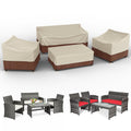 Gasadar Patio Furniture Cover Set, 4 Piece Outdoor Furniture Cover Waterproof, 600D Heavy Duty Lawn Patio Set Covers