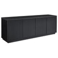 Henn&Hart Hanson Rectangular TV Stand for TVs up to 75 in Black Grain