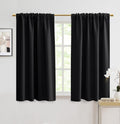 PANELSBURG Blackout Thermal Insulated Short Length Small Window Curtain Panels for Bedroom,52 x 48 Inch Long 2 Pack