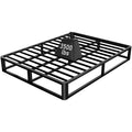 Firpeesy Upgrade Anti Bending and Round Corner Legs 10 inch Metal King Bed Frame 3500 LBS Heavy Steel Slats Support Platform Bed