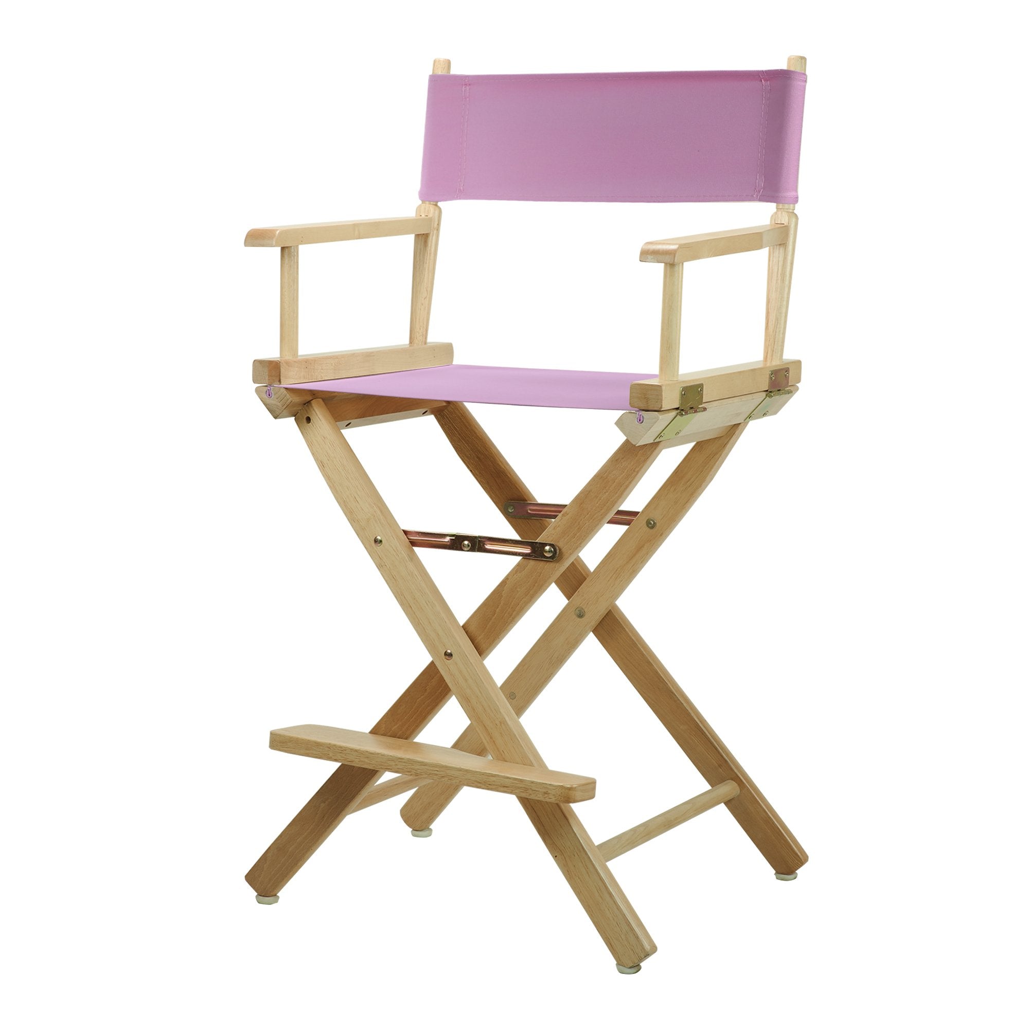 Casual Home 220-00/021-22 Director Chair 24 - Counter Height Natural Frame/Pink Canvas