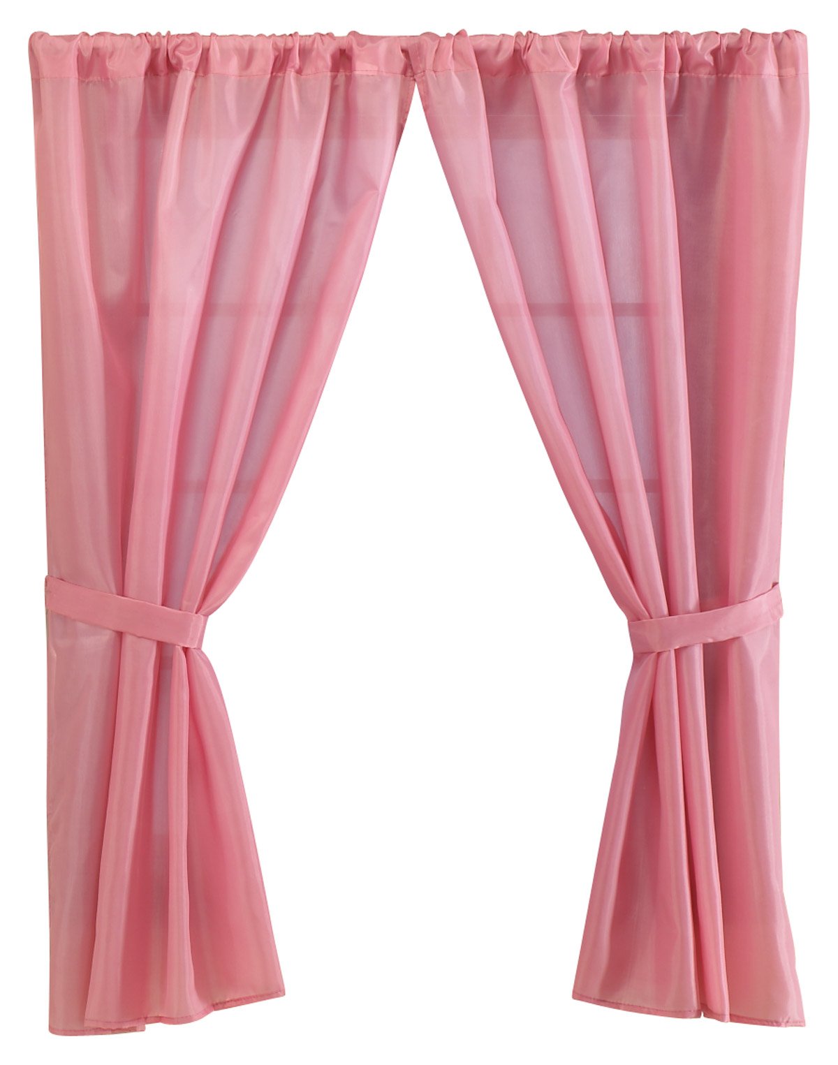 Carnation Home Fashions Fabric Bathroom Window Curtain, Rose, 36 x 54