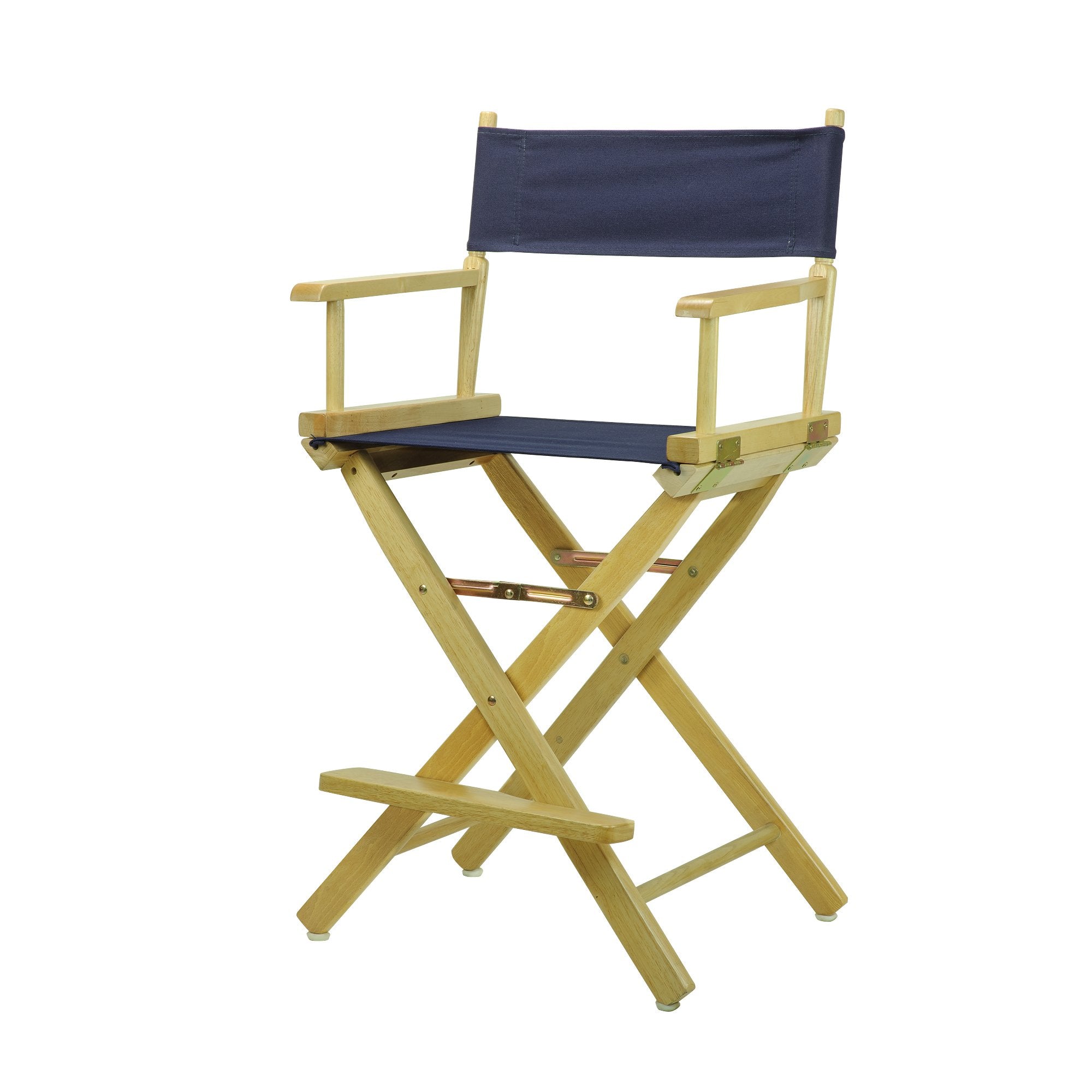 Casual Home 24 Directors Chair Natural Frame with Navy Canvas