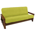Blazing Needles Solid Microsuede Double Corded 8 to 9 Futon Cover, Full, Mojito Lime