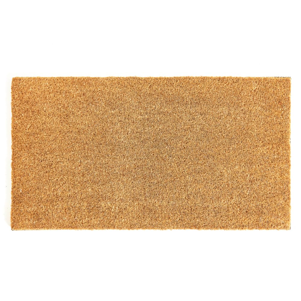 KANKUN Coco Coir Door Mat with Heavy Duty Backing, Welcome Doormat (17 x 30), Doormat Entrance (Pack of 1 - Anti-Shedding)