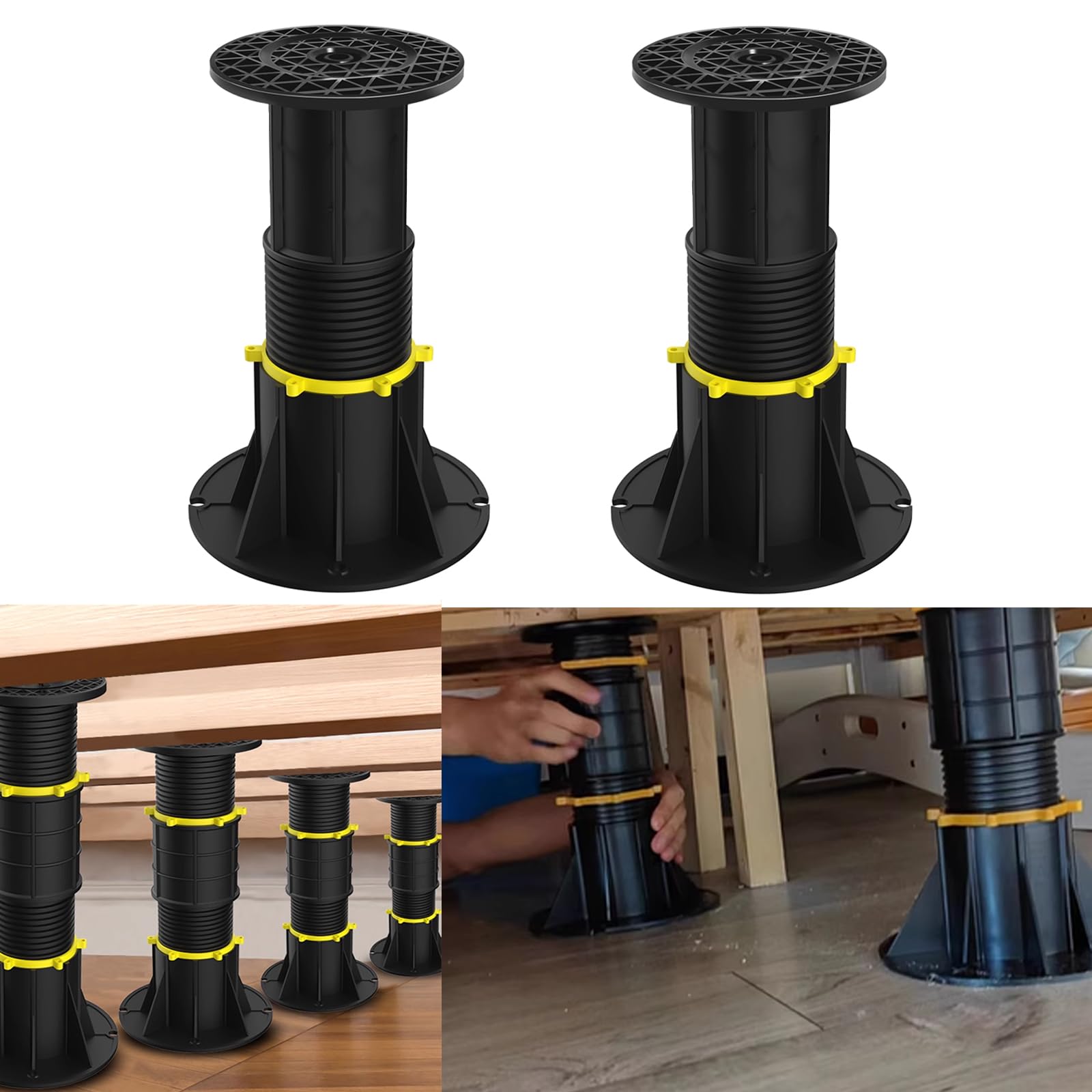 CHORMING Adjustable Bed Frame Support Leg Bed Frame Center Support Leg Bed Furniture Board Support Center Slat Heavy for Bed Fra
