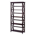 Casual Home Montego 5-Shelf Bookcase-Espresso
