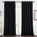 NICETOWN Blackout Curtain Panel 90 Long for Living Room - Light Reducing Thermal Insulated Solid Grommet Blackout Curtain Window