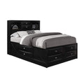 Global Furniture USA Linda Bed, Queen, Black (LINDA-BL-QB (M))