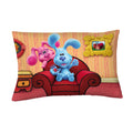 Franco Kids Bedding Super Soft Microfiber Reversible Pillowcase, 20 in x 30 in, Blues Clues