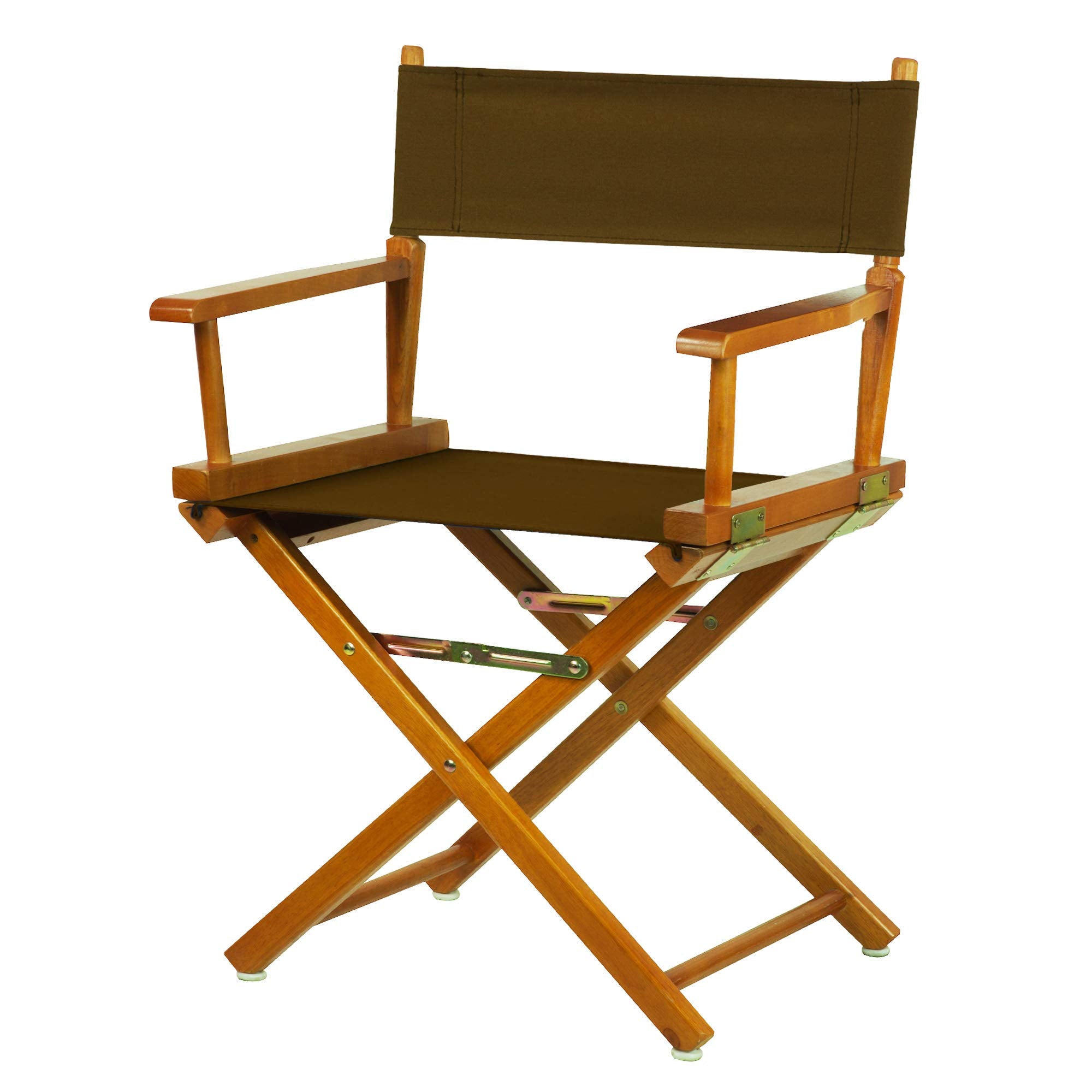 Casual Home 200-55/021-45 Director Chair 18 - Classic Height Honey OakFrame/Brown Canvas