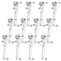 2.5 Inch Valance Clips Window Blind Clips Clear Plastic Valance Retainer Clips Hidden Valance Clips for Horizontal Blind Valance