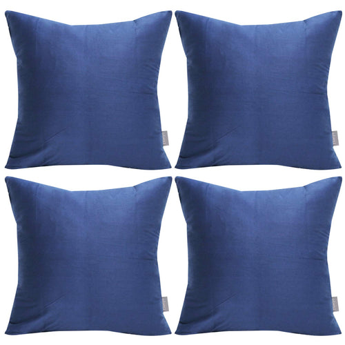 4-Pack 100% Cotton Comfortable Solid Decorative Throw Pillow Case Square Cushion Cover Pillowcase Sublimation Blank Pillow Cover