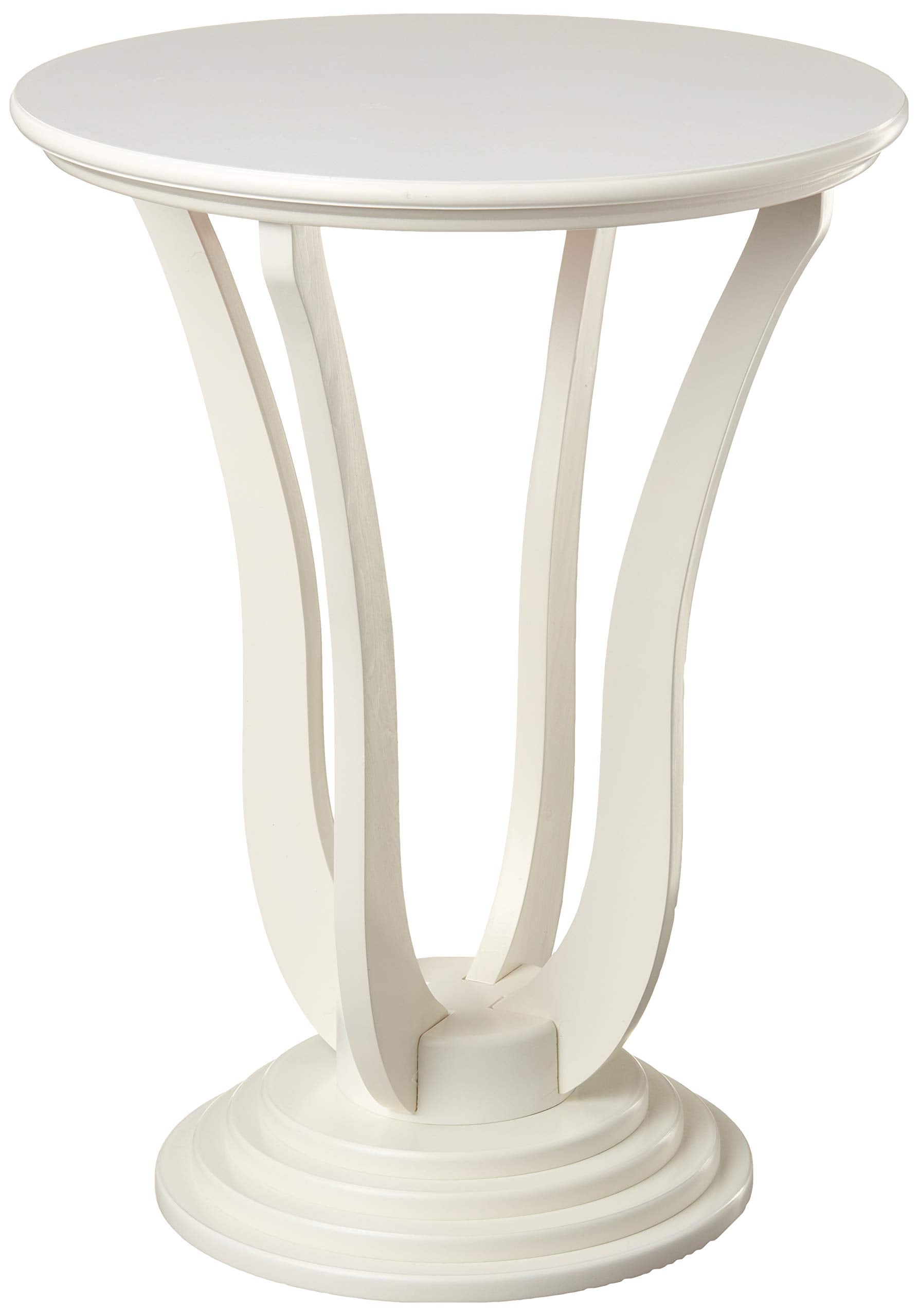 Frenchi Furniture Table, L 19.70 inch x W 19.70 inch x H 25.80 inch, White