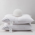 Eastwarmth Natural Goose Down&Feather Pair Hotel Pillows Insert for Side and Back Sleepers, Set of 2 Bedding Soft Pillows 100% S