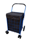 600D Oxford Fabric Polyester Utility Cart Liner with Handles | 115L Capacity Large Bag with Top Cover | Water Proof | Color: Bla