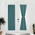NICETOWN French Door Blackout Curtain for Kitchen Thermal Insulated Drapes Temporary Window Treatment Covering for Glass Door Ro