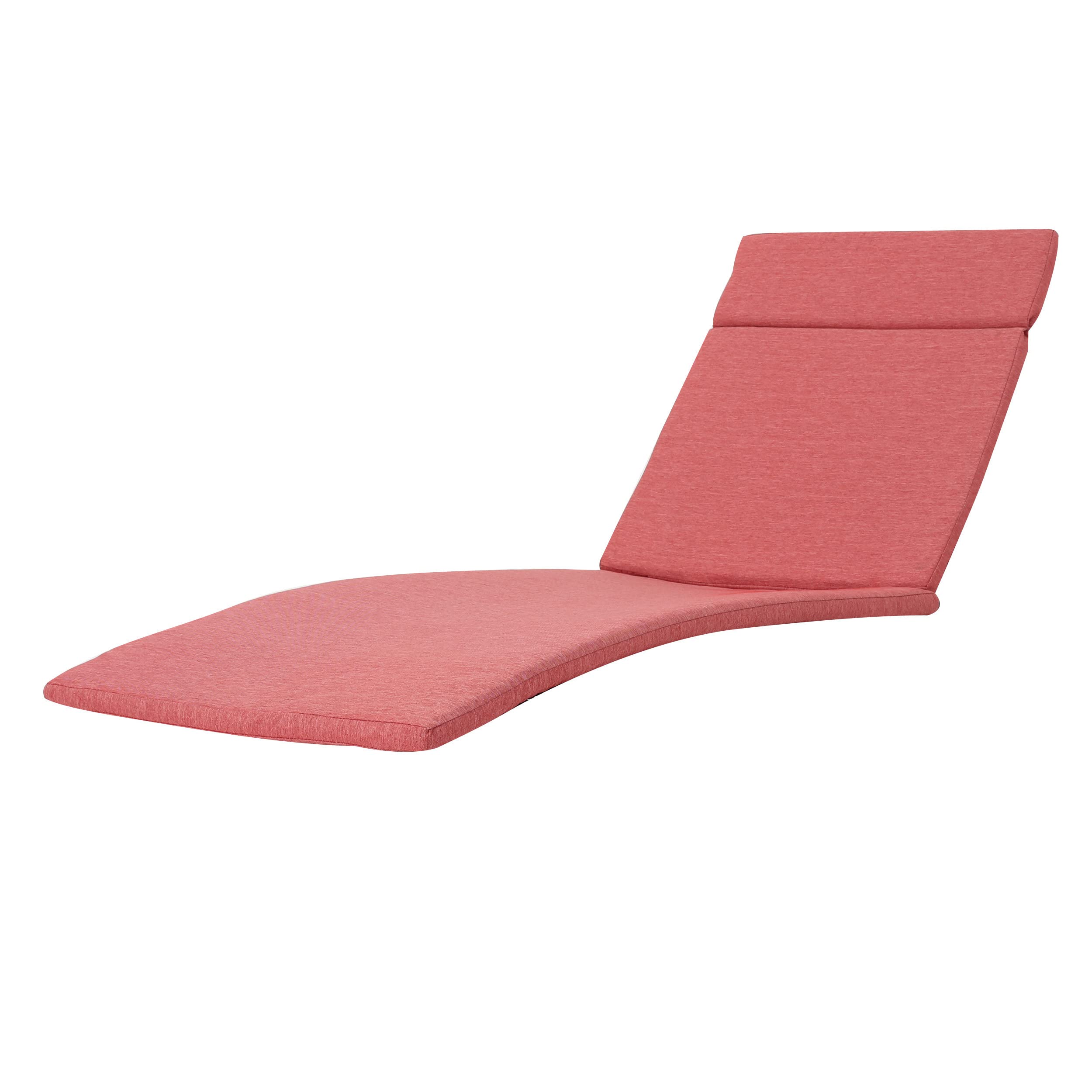 Christopher Knight Home Salem Outdoor Water Resistant Chaise Lounge Cushion, 1 Count (Pack of 1), Red