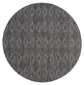 SAFAVIEH Courtyard Collection Area Rug - 53 Round, Black & Black, Non-Shedding & Easy Care, Indoor/Outdoor & Washable-Ideal for
