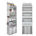 DCCDU Over the Door Organizer, 5 Tiers Hanging Nursery Storage Closet Organizer with 1 Movable Shelf, Large Capacity Diaper Cadd