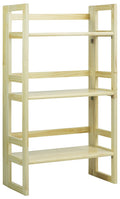 Casual Home 3-Shelf Folding Student Bookcase (20.75 Wide)-Natural