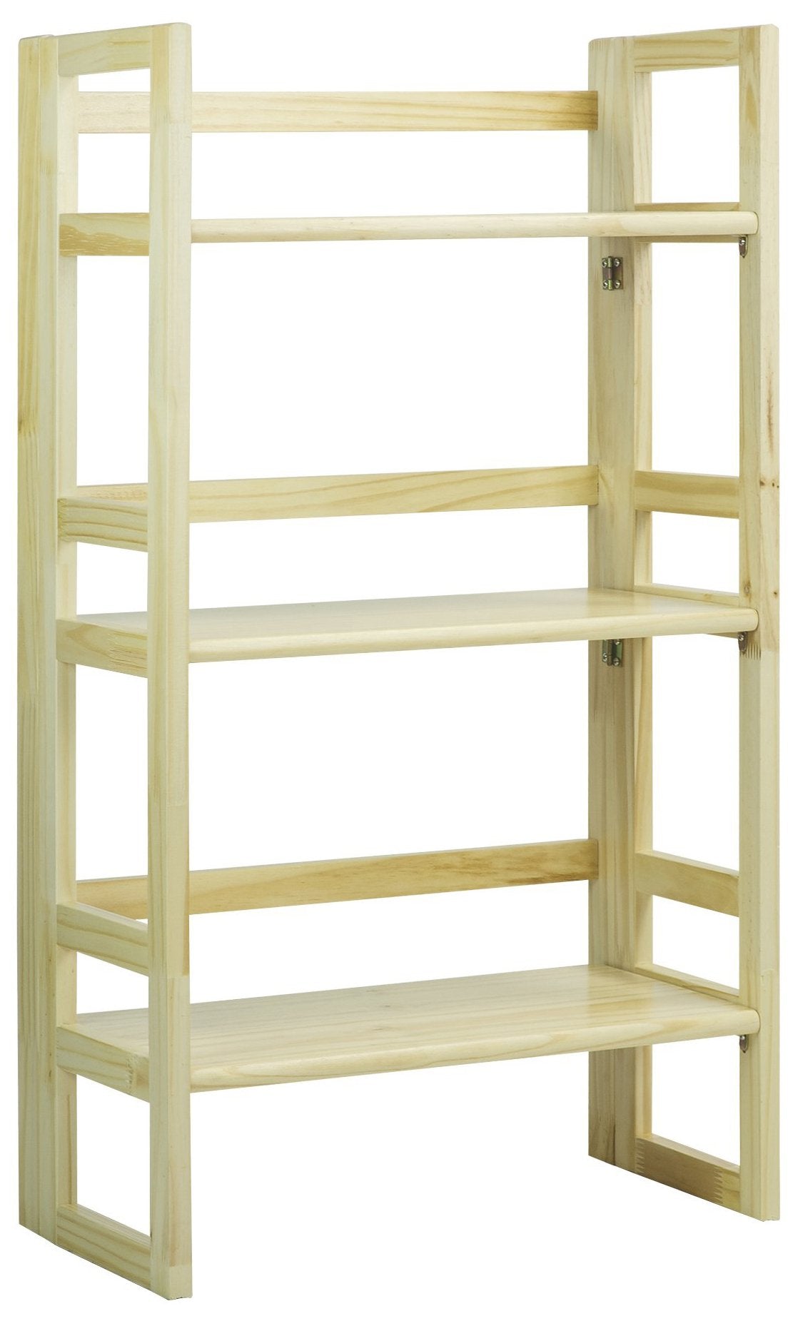Casual Home 3-Shelf Folding Student Bookcase (20.75 Wide)-Natural