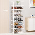 MUAHRCE 8-Tier Tall Shoe Rack for Closet, Entryway, Adjustable Sturdy Durable Shoe Shelf,Narrow Shoe Stand Organizer (18 W  10 D