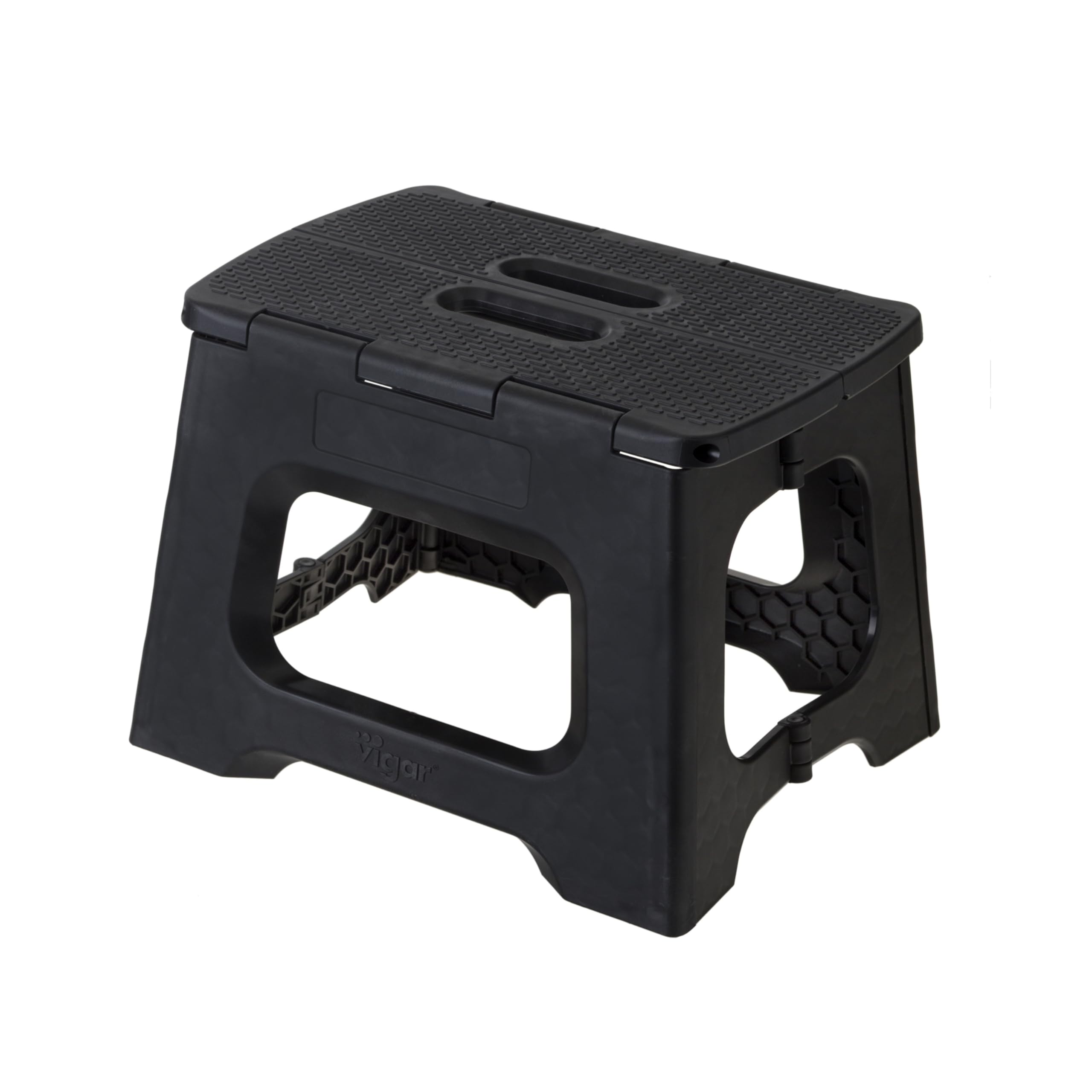 Vigar Compact Step Stool Foldable, 9-inch Step Stools for Adults up to 330 Pound, Lightweight Stool, Non-Slip Folding Step Stool