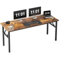 Need Large Computer Desk, 62 inches Long Office Desk, No Install Needed Folding Table Writing Table Workstation for Small Space,