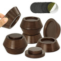 FASONLA Bed Risers, Furniture Risers (Set of 8) Lifts Height 1, 2, 3 or 4, Solid Natural Wood Risers, Non-Slip Recessed Hole to 