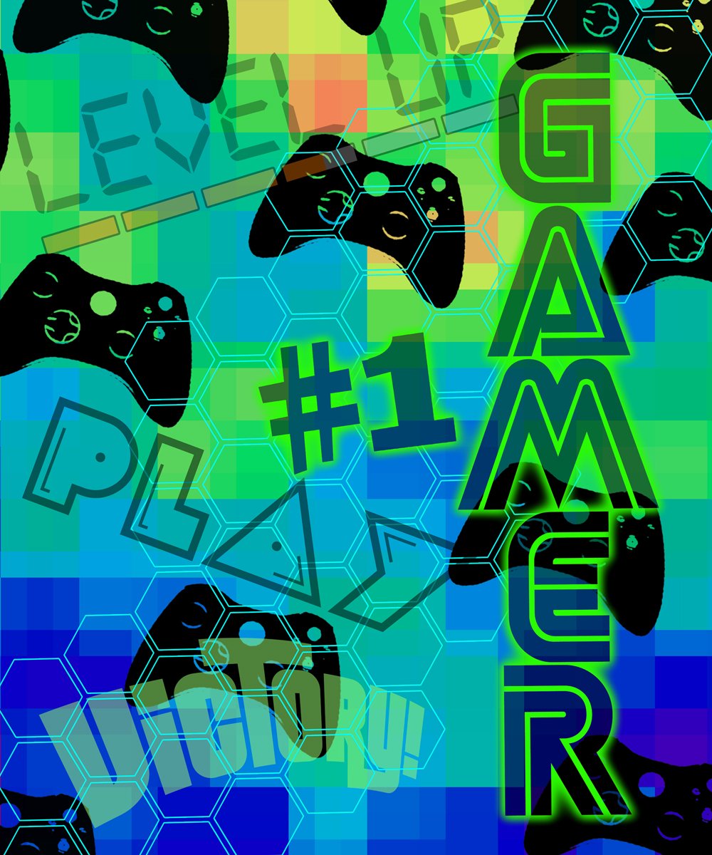 Nu Trendz Signature Gamer Video Game Blanket Throw